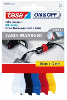 Sťahovacia páska - Tesa On & Off 12 mm x 200 mm ⌀ 200 mm káblové pásmo