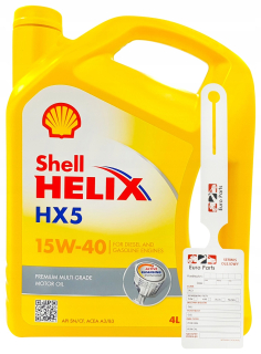 Shell Helix HX5 4L 15W40 15W-40 API SL/CF A3/B3