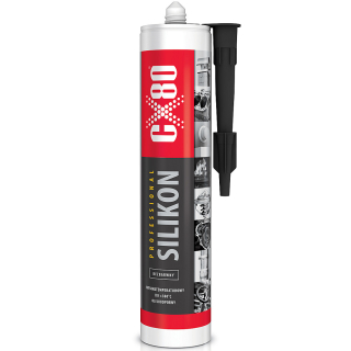 Bezfarebný silikón s vysokým teplotou 310 ml CX-80