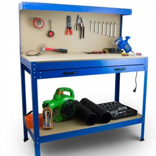 Dielenský stôl - Workshop Table so zásuvkou a držiteľmi práce
