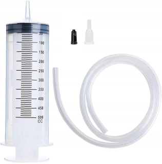 Podtlaková odsávacia ručná pumpa - STRIEKAČKA NA ODSÁVANIE OLEJA NÁVOD 500ML + HADICE
