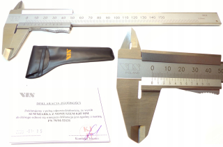 Posuvné meradlo - Analógové strmeň VIS L150 0,05 PUZDRO CERTIFIKÁTU 150 mm