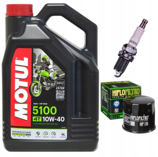 Suzuki LT-A 400 Eiger King-Quad Oil+Filter+Sviečka