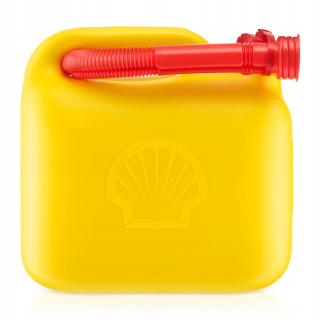 Kanister na benzín - Shell Canister s lievikom 5L (schválenie EÚ)