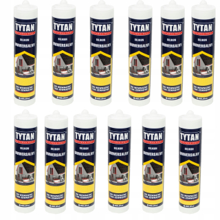 Univerzálny silikón bezfarebný Titan 280 ml 12 ks!