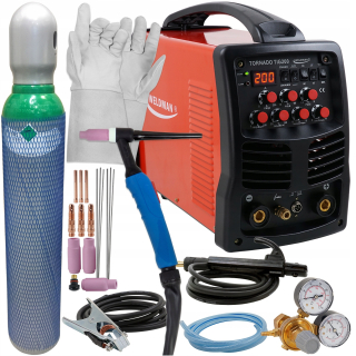Weldman Tornado TIG200 AC/DC HF MMA 200A ARGON 10-200 A Invertman Welder