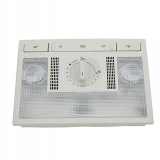 Šedá kupolová lampa na čítanie