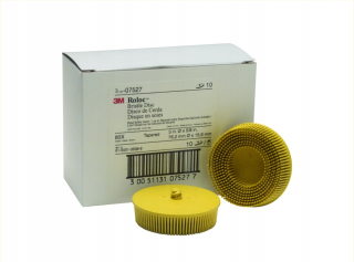 Žlté čistiace kefy ROLOC 76 mm P80 (10)