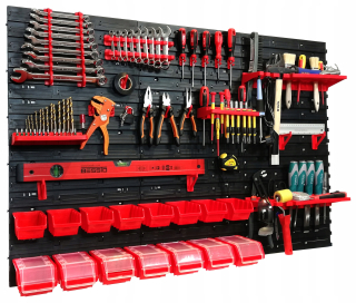 Stena, panel, doska na náradie - Workshop Board Tool Wall 120x80 cm