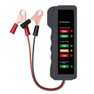 Tester, skúšačka autobatérií - Diagnostický tester pre batérie 6led 12V