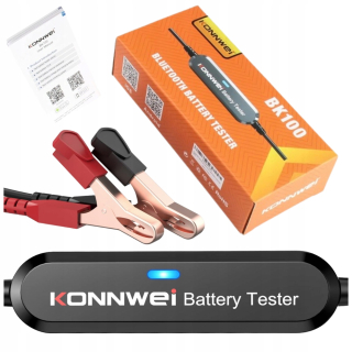 Tester, skúšačka autobatérií - Tester pre batérie 6V 12 V BT 5,0 Konnwei BK100