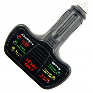 Klinový remeň kosačky - 12V tester batérie alternátora pre zapaľovač