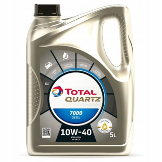Celkový kremeň 7000 nafty 10W40 5L polo -synthetic