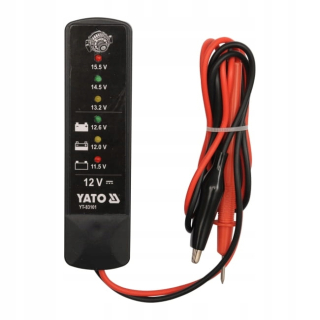 Tester batérie a alternátor Yato 12 V
