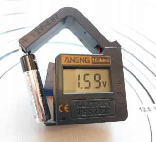 Klinový remeň kosačky - Tester napätia batérie - s displejom - 168Max