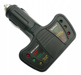 Klinový remeň kosačky - Elektronický tester pre 12 V svetlejšiu zásuvku