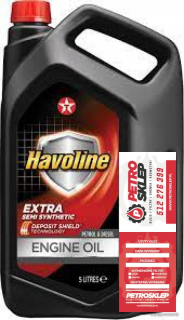 Texaco Havoline Extra 10W-40 5L Semi-syntetické nové