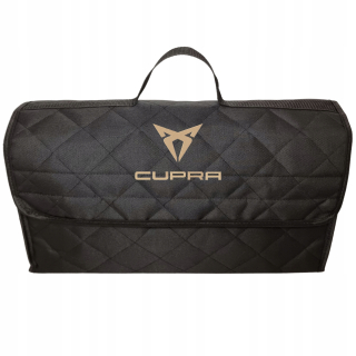 Organizér do auta - Model loga v batožinovom priestore automobilu Cupra sedadlo