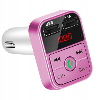 Bluetooth FM vysielač 2xusb voltmeter nabíjačku