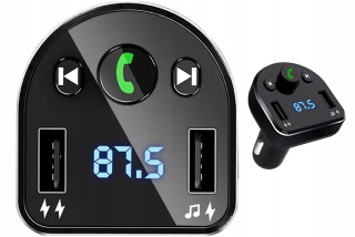 FM Bluetooth vysielač pre zásuvku USB Loader