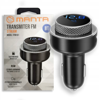 FM Bluetooth vysielač manta tfm101