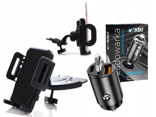 Držiak na telefón - CD Držiteľ smartfónov USB-C napájanie automobilu