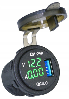 USB 3.0 Rýchly náboj Wolmtomierm Ampermier Z
