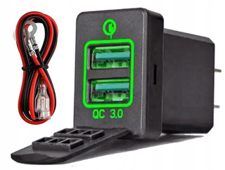 USB QC 3.0 Toyota hniezdo Wiazka Quick Charge with