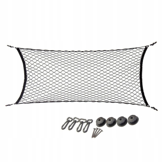 Organizér do auta - Universal Car Trunk Net Design Design Black Nylon CA