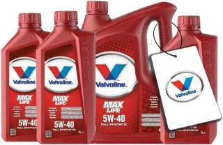 Valvoline MaxLife 5W40 7L 5W-40 + zadarmo