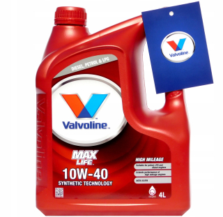 Valvoline MaxLife 10W40 4L max Life New +zadarmo