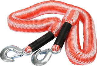 Ťažné lano - Vorel - vežiaci kábel flexibilný 3500 kg + háčiky