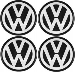 VW 90 mm nálepky pre obchodné zastúpenie Rims Kolpaki