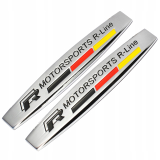 VW Motorsports Emblem Stamp pre Fender R Line