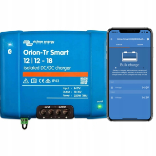 Klinový remeň kosačky - Victron Orion-Tm Smart 12/12V 18A DC-DC Nabíjačka