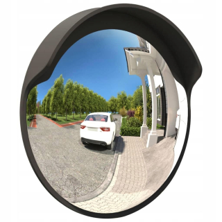 Vidaxl Convex Road Mirror, Black, Ø60 cm,