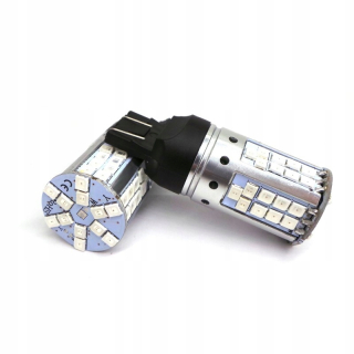 Žiarovky - W21/5W LED 7443 12-24V Orange-Red USA