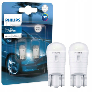 Žiarovky - W5W LED Ultinon Pro3000 Cool White 6000K Philips