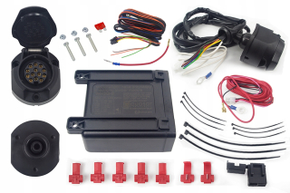Zásuvka pre prívesný vozík - Haka 13 Pin Bunch + Module Parking Sensors