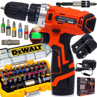 Vrtačka - Kraft & Dele KD3068 12 V + Dewalt DT7969 Kapitán