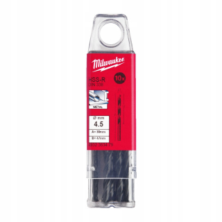 Vrtak, vrtáky - Kovová vŕtačka Milwaukee HSS valcovala 4,5 x 80 mm