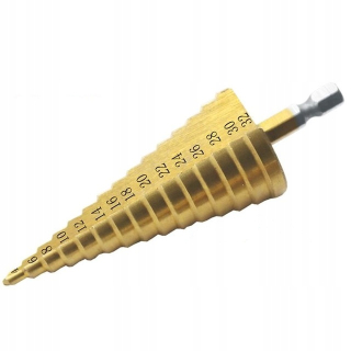 Vrtak, vrtáky - Postupná kužeľová vŕtačka 4 - 32 mm