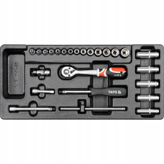 Vložka do vozíkov na náradie - Kreslenie vložky Zesatw Zesatw Yato YT-5541 25 prvkov 1/4 “