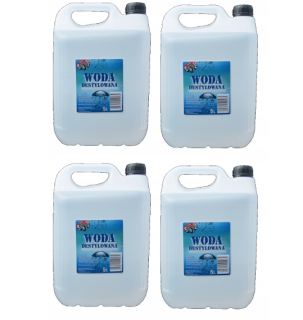 Destilovaná / demineralizovaná voda 20L (4x5l)