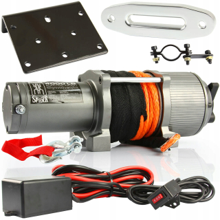 Naviják na offroad - NAVIJÁK PRE ŠTVORKY 12V SYNTETICKÉ LANO