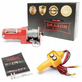 Naviják na offroad - Dragon 2000lbs Electric Winch Winch12V