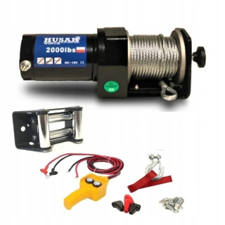 Naviják na offroad - Husar Quad Winch Winch Pluh 2000 diaľkové ovládanie 12