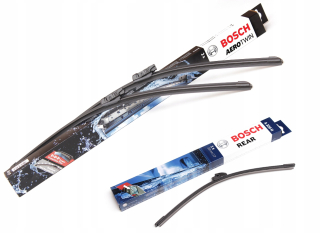 Stierače na auto zostava - Bosch Wipers Front+Zadná pre golf 5 HB 11.2005-