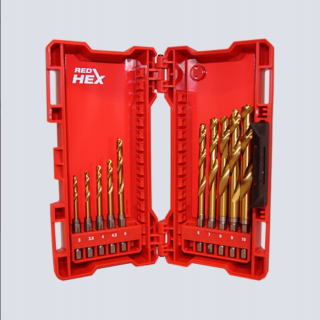 Vrtak, vrtáky - VŔTAČKY MILWAUKEE SHOCKWAVE HSS-G TIN RED HEX 10el