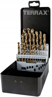 Vrtak, vrtáky - Terrax A215215 Cobalt Drills 25 kusov